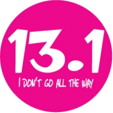 13.1 I don't go all the way car magnet Pink